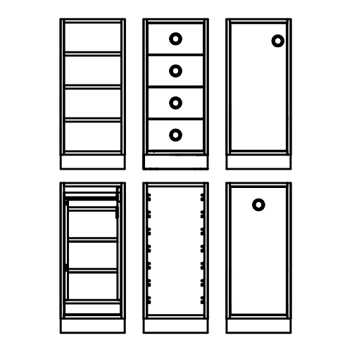 Auswahl modularer Wickelmodule für Kita – individuelle Zusammenstellung passender Funktionen und Stauraumbereiche