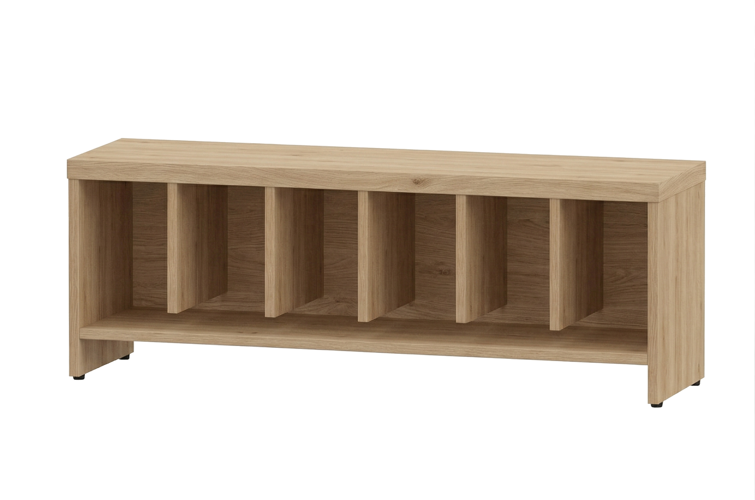 Garderobenbank | 6 Fächer -  Basic | 122 x 43 x 33 cm
