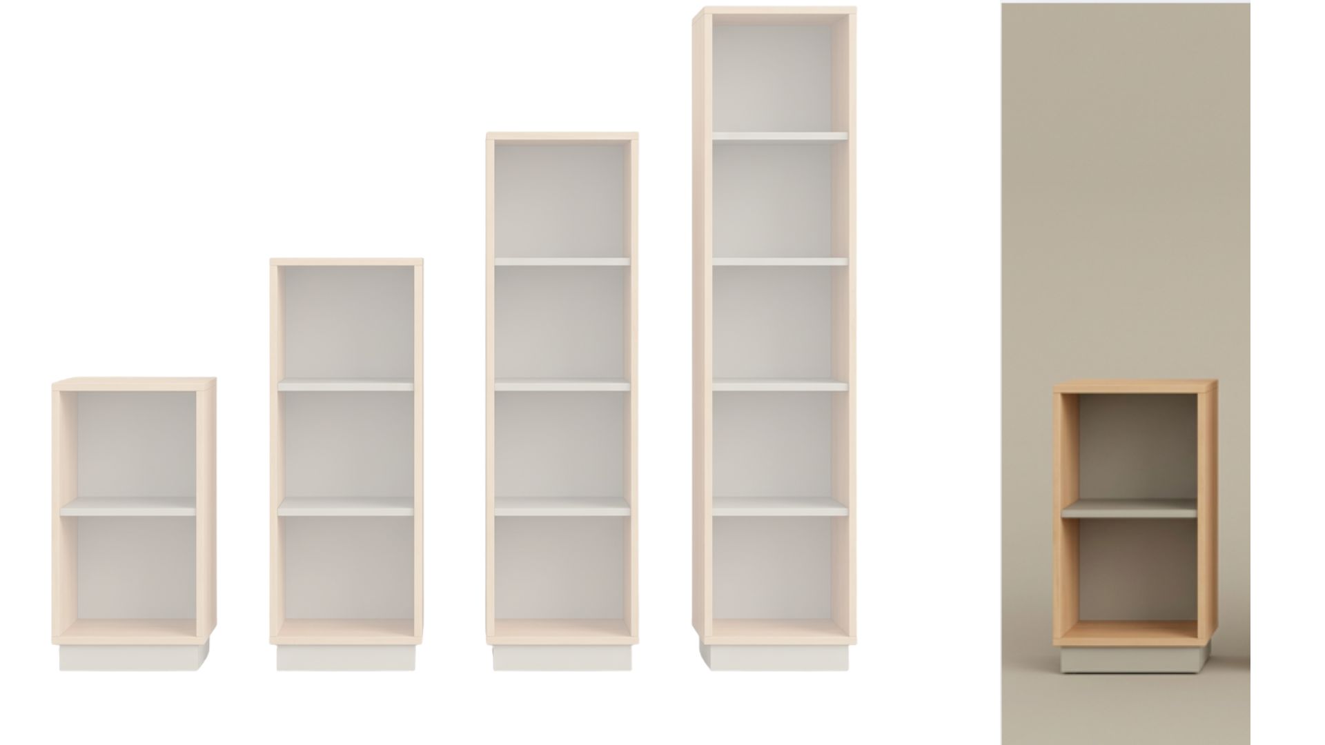Regal | mit 1 Fachboden | 40   — 84   — 60 cm