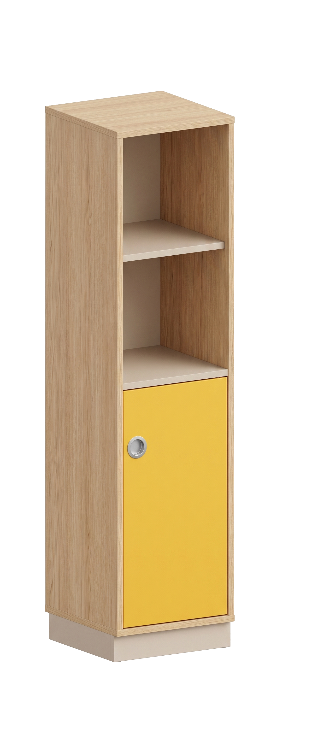 Schrank | mit Tür rechts und offenem Fach, 4 OH - Smart | 40 x 159 x 40 cm