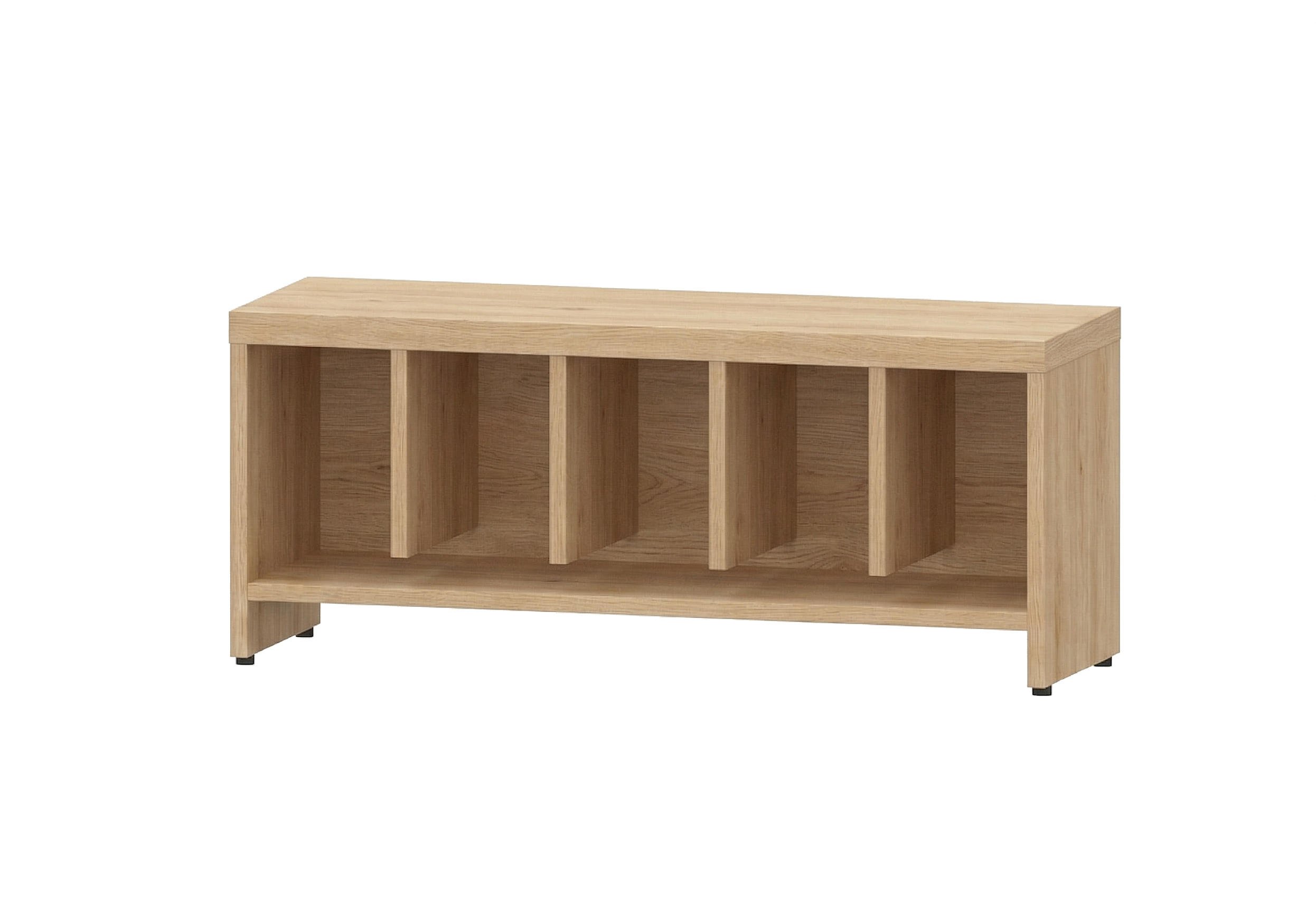 Garderobenbank | 5 Fächer -  Basic | 102 x 43 x 33 cm