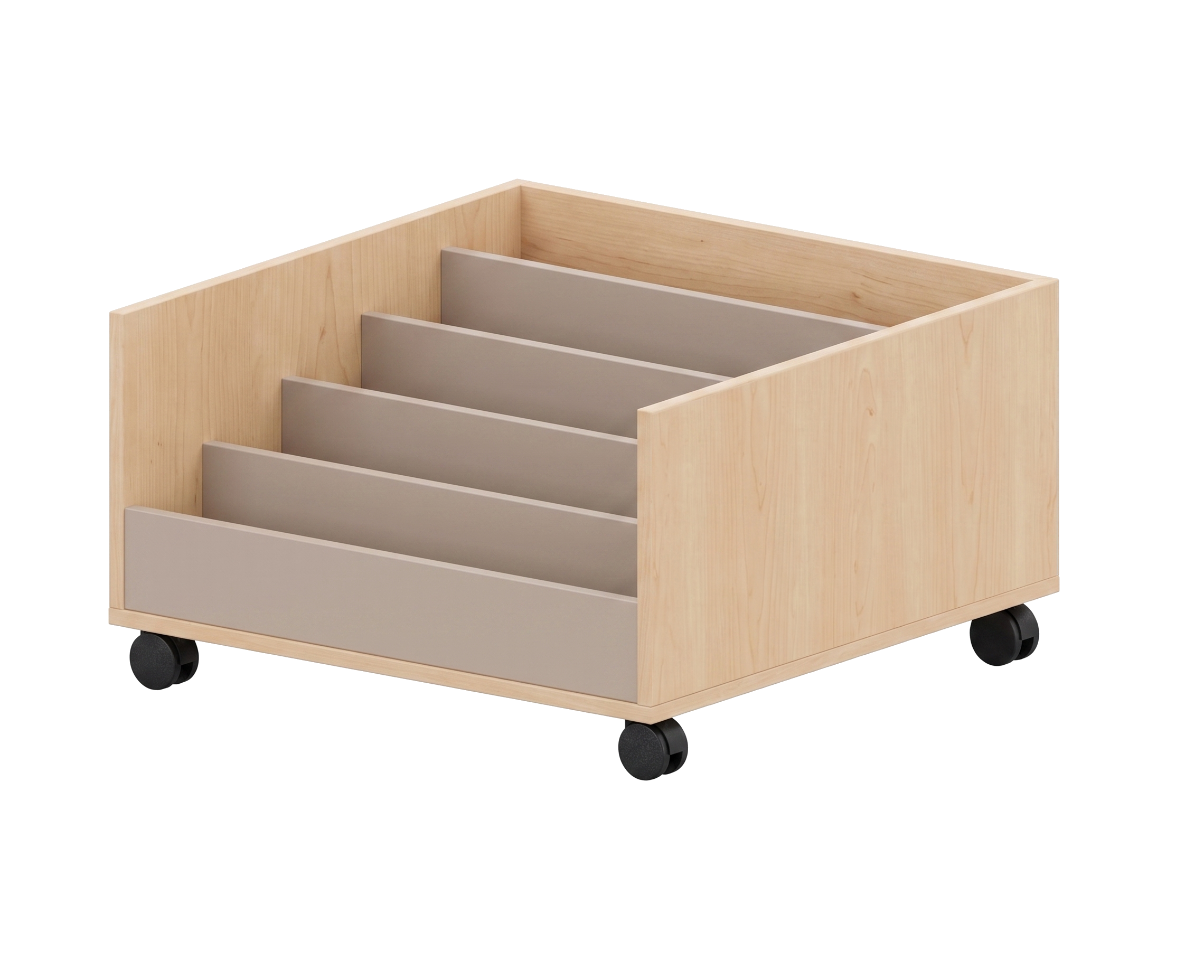 Büchertreppe | einseitig mit 5 Stufen | 80 x 46 x 80 cm